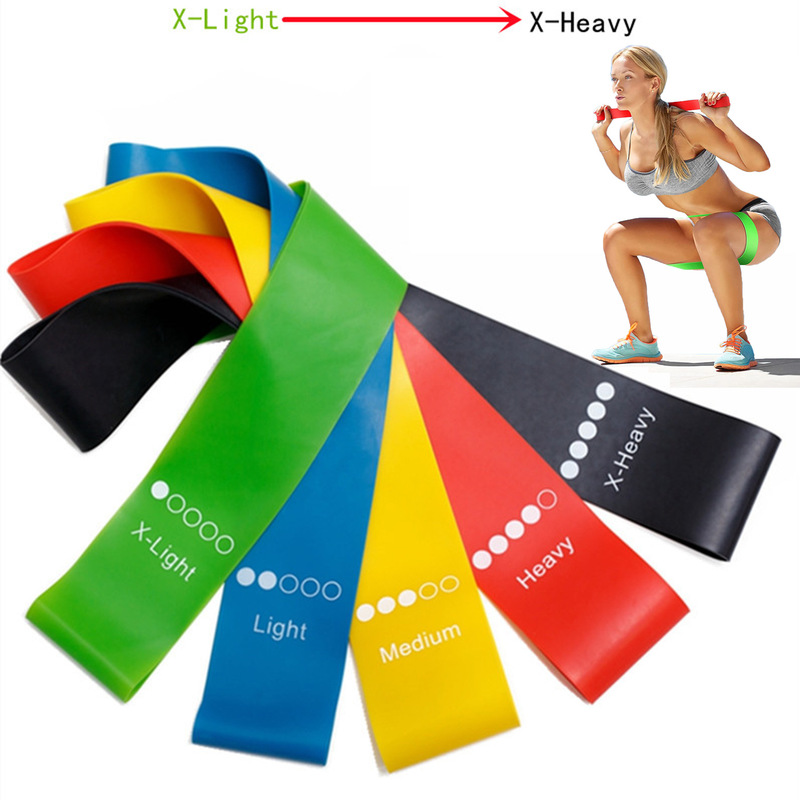 Home Gym Routine - Generische TPE-Widerstandsbänder, 5 Stärken, elastische Übungsschlaufen