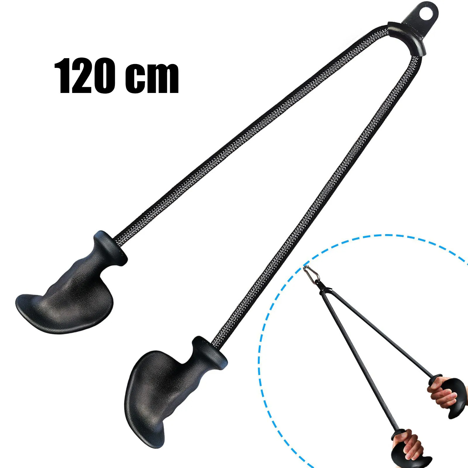 Lat Pulldown Cable - Ergonomisches Trizeps-Seil, leicht zu greifen, rutschfest,