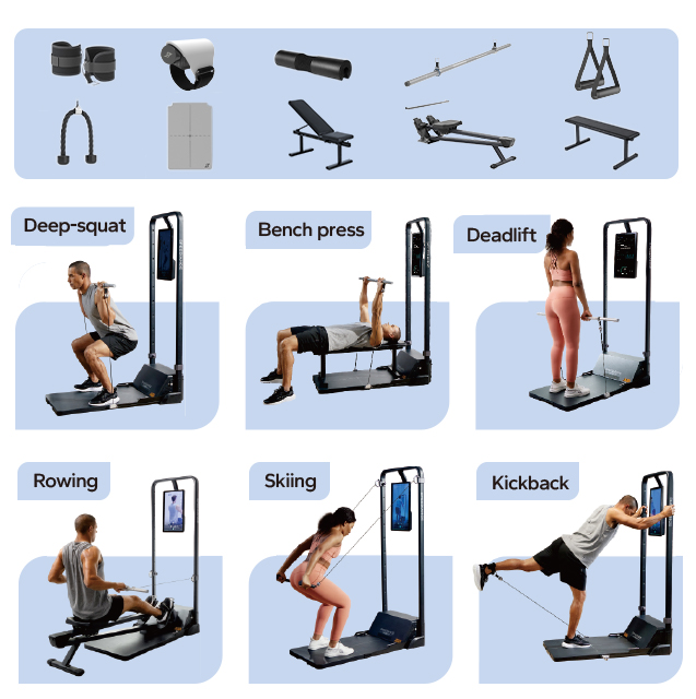 Intelligentes Fitness-Heimstud – All In One Gym Home Equipment Bewertung und Preis