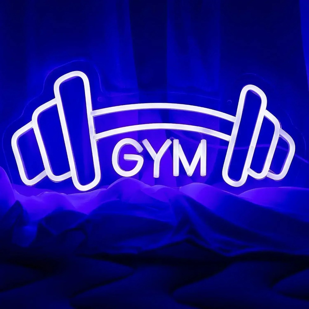 Lang hantel Fitness studio Leu – Home Gym Neon Sign Bewertung und Preis