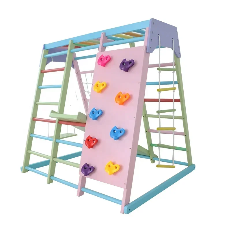 Kinder-Klettergerüst aus Holz  – Home Gym Equipment Set Bewertung und Preis